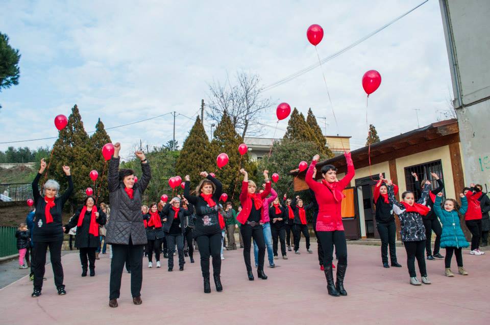 Flash mob di San Valentino per dire stop alla violenza