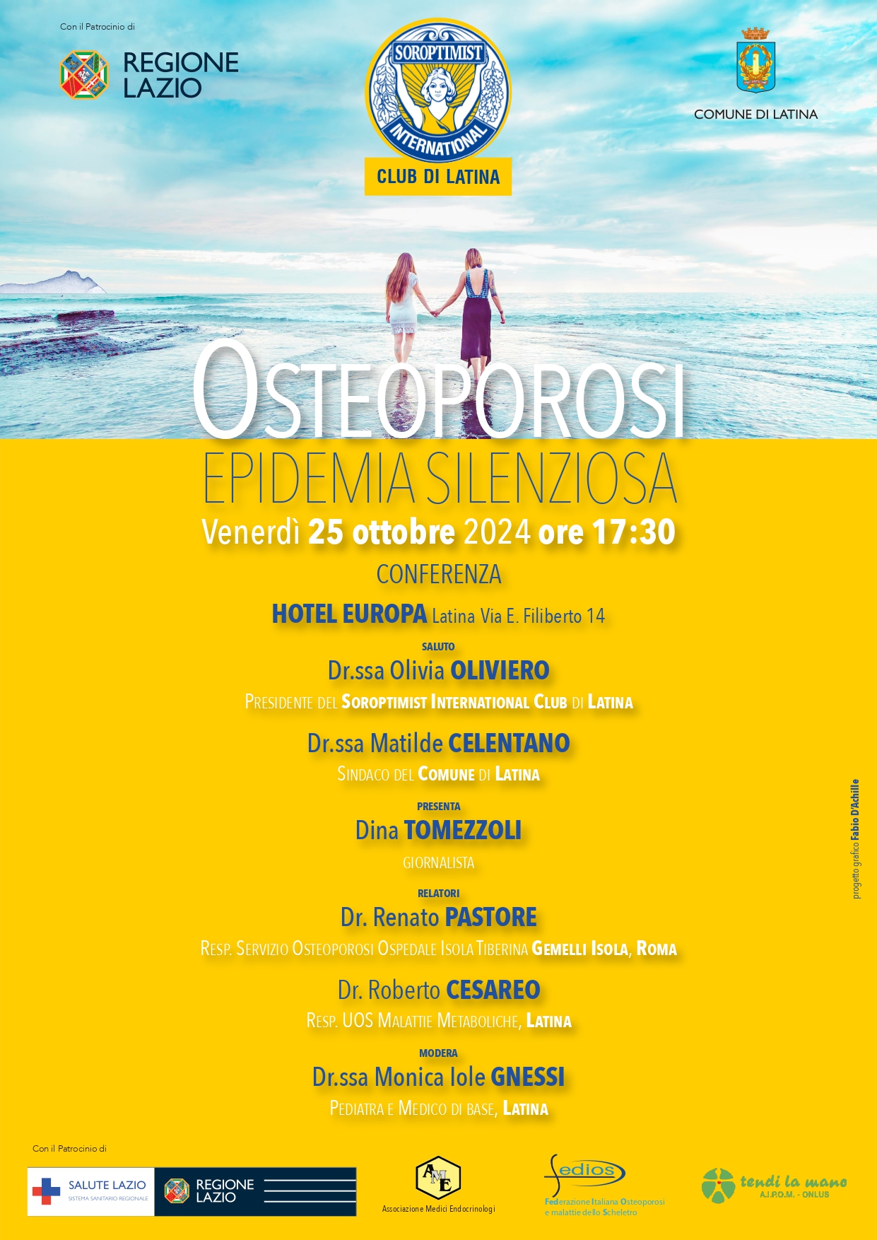 Osteoporosi, epidemia silenziosa – il convegno a Latina